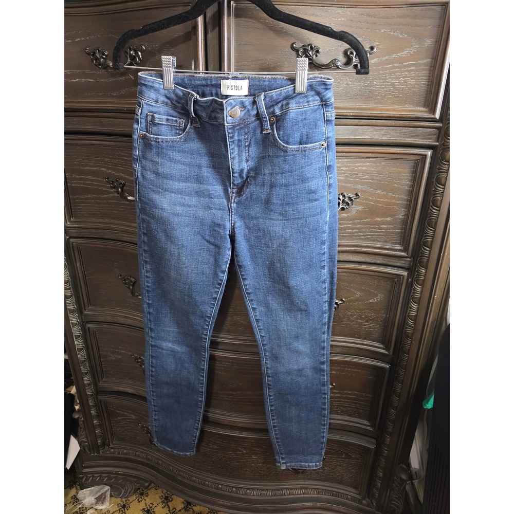 Pistola High Rise Skinny Jeans Blue Stretch Denim Size 27 P6632MTW-MDYP